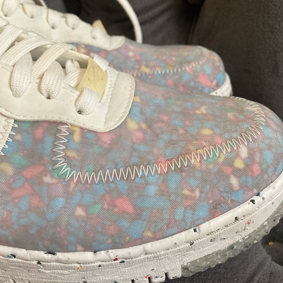 LOTUS BOSS SHINE: Women’s Nike By You size 9 custom Air Force Ones - Picture 2 of 3